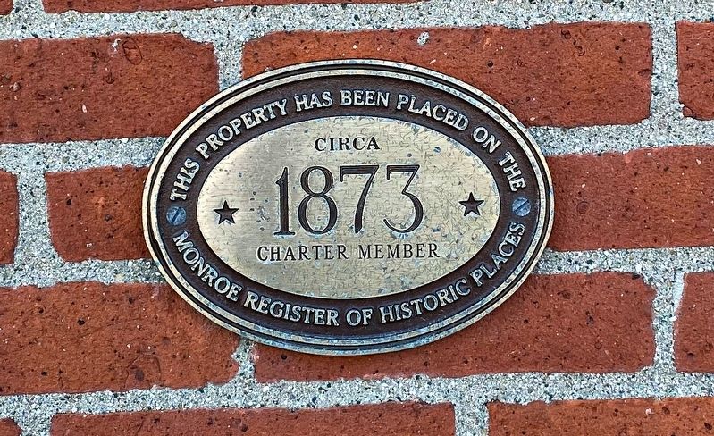 Monroe Register of Historic Places Marker image. Click for full size.