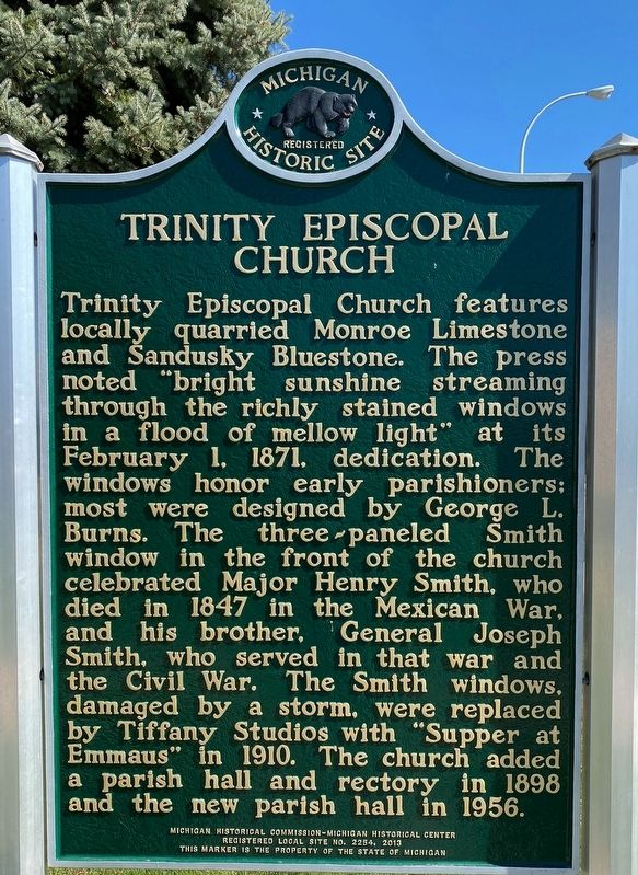 Trinity Episcopal Church Marker image. Click for full size.