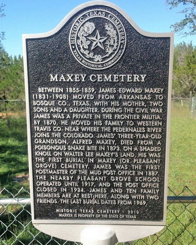 Maxey Cemetery Marker image. Click for full size.