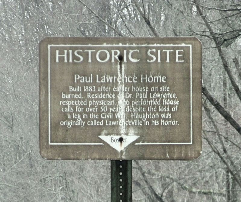 Paul Lawrence Home Marker image. Click for full size.