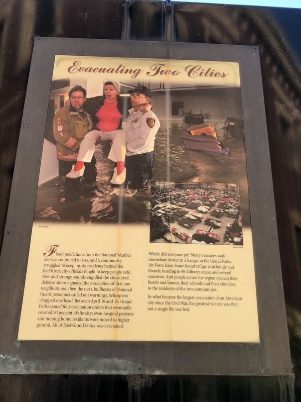 Evacuating Two Cities Marker. Click for full size. Evacuating Two Cities Marker image. Click for full size.