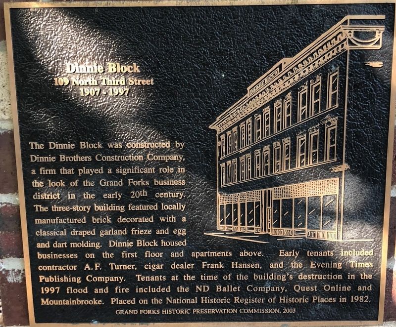 Dinnie Block Marker. Click for full size. Dinnie Block Marker image. Click for full size.