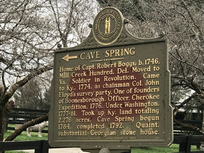 ← Cave Spring Marker image. Click for full size.