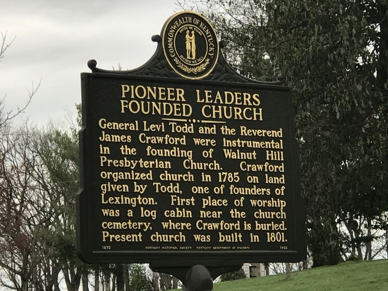 Pioneer Leaders Founded Church Marker image. Click for full size.