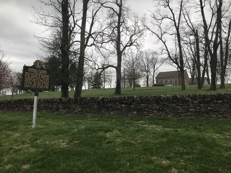 Pioneer Leaders Founded Church Marker. Click for full size. Pioneer Leaders Founded Church Marker image. Click for full size.