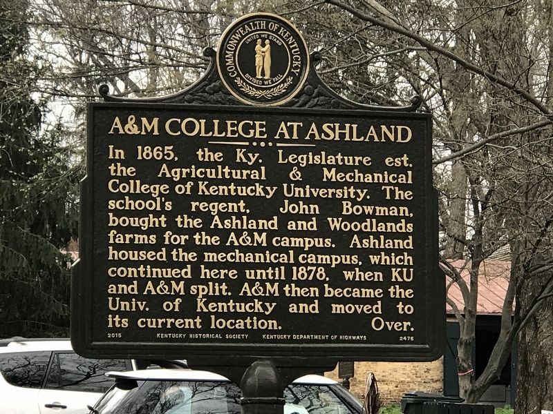 A&M College at Ashland Marker (Side A) image. Click for full size.
