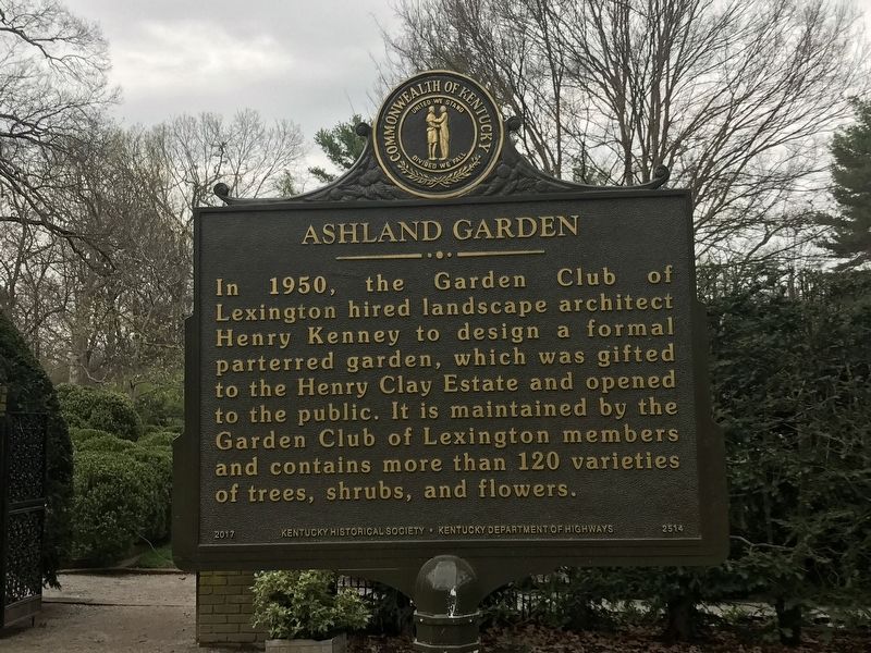 Ashland Garden Marker. Click for full size. Ashland Garden Marker image. Click for full size.