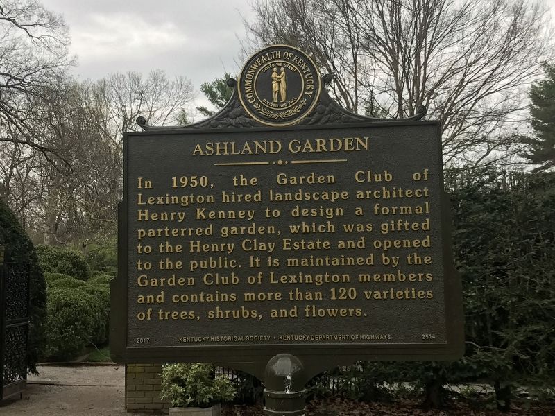 Ashland Garden Marker image. Click for full size.