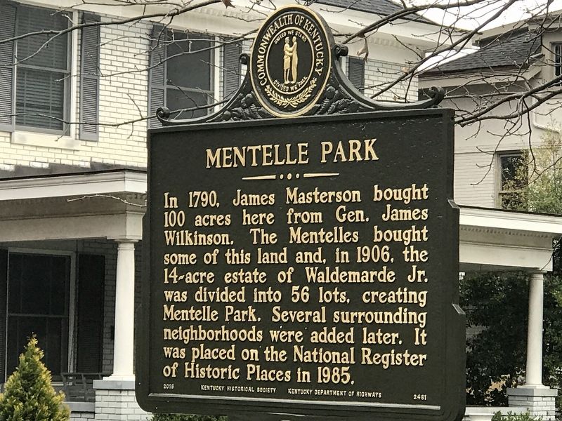 Mentelle Park Marker image. Click for full size.