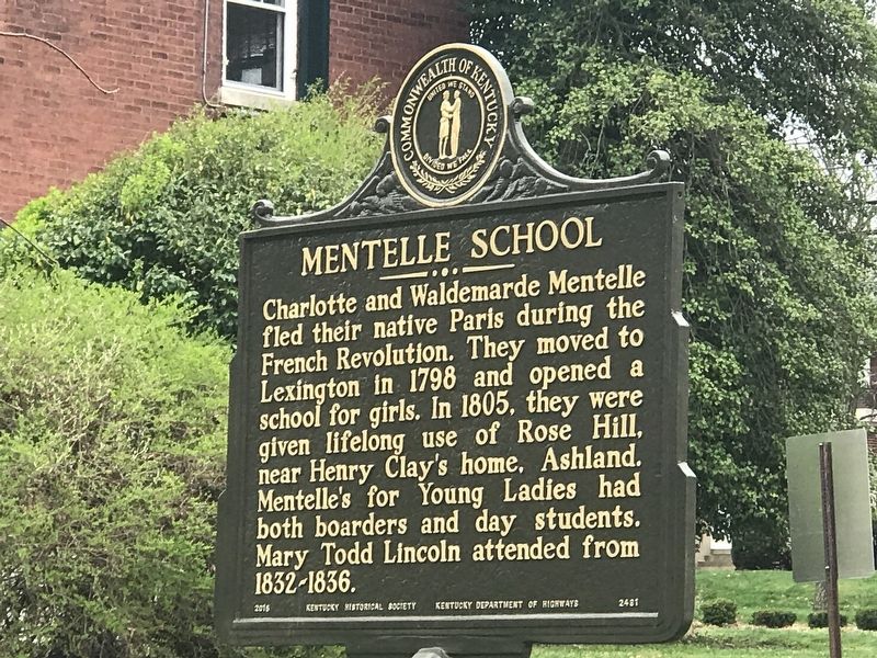 Mentelle School Marker image. Click for full size.