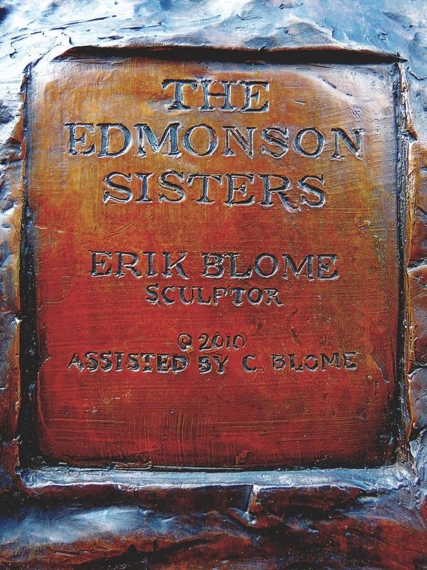 The Edmonson Sisters<br>Erik Blome Sculptor<br>�2010<br>Assisted by C. Blome image. Click for full size.