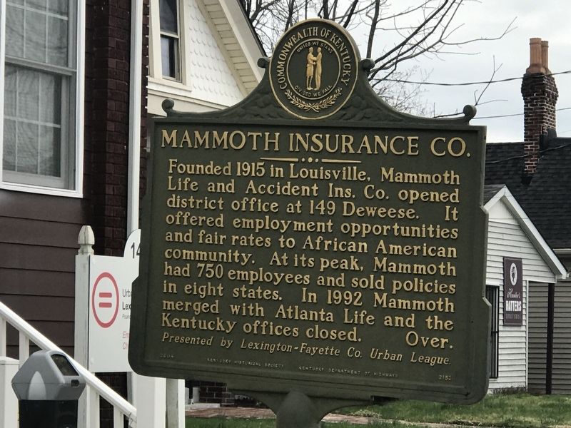 Mammoth Insurance Co. Marker image. Click for full size.