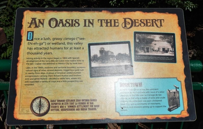 An Oasis in the Desert Marker. Click for full size. An Oasis in the Desert Marker image. Click for full size.