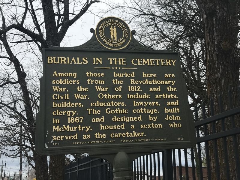 Burials in the Cemetery Marker image. Click for full size.