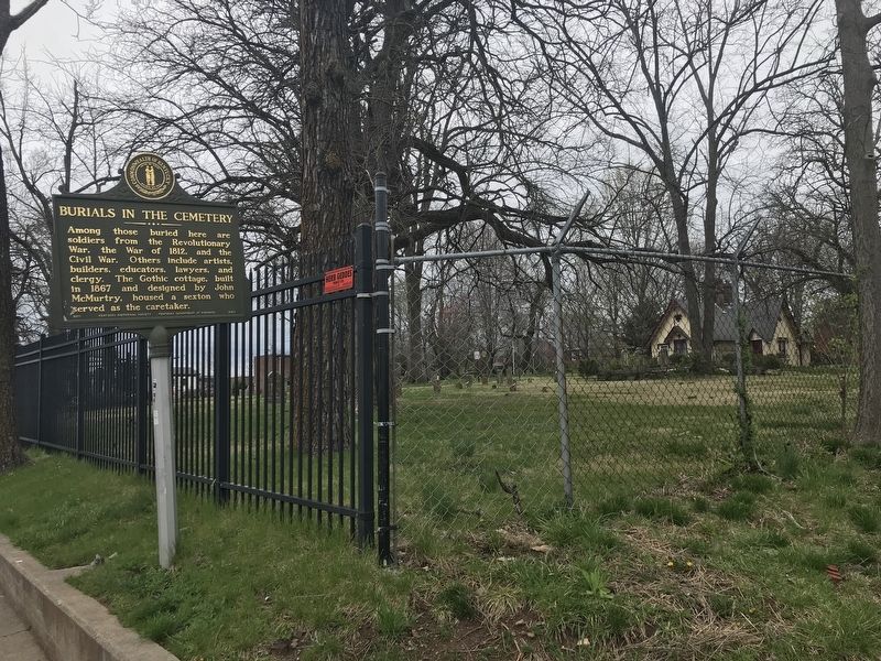 Old Episcopal Burying Ground / Burials in the Cemetery Marker image. Click for full size.