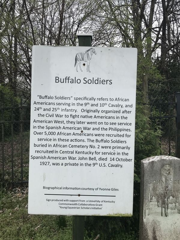 Buffalo Soldiers Marker. Click for full size. Buffalo Soldiers Marker image. Click for full size.