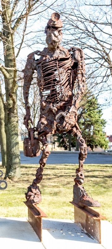 “Coal Miner”<br>by Sidney Rackoff image. Click for full size.