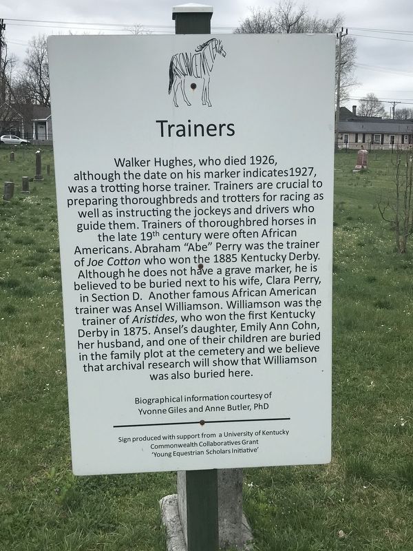 Trainers Marker. Click for full size. Trainers Marker image. Click for full size.