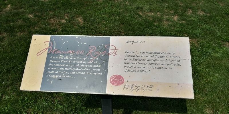 Maumee Rapids Marker image. Click for full size.