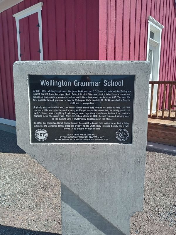 Wellington Grammar School Marker. Click for full size. Wellington Grammar School Marker image. Click for full size.