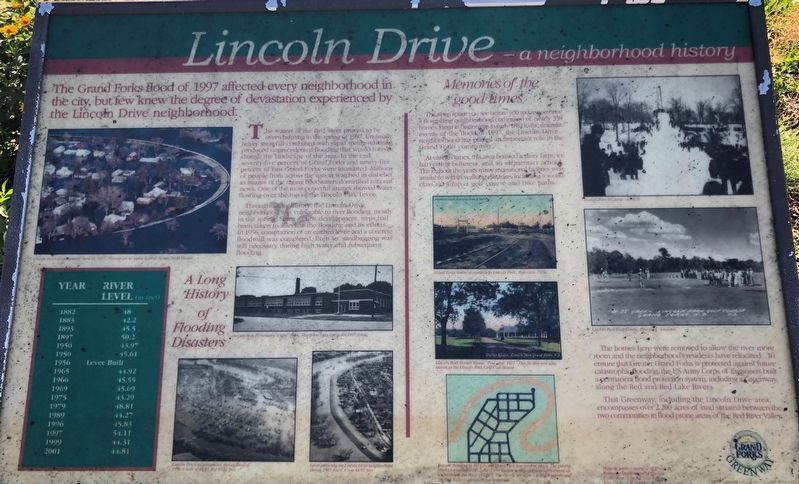 Lincoln Drive - a neighborhood history Marker image. Click for full size.