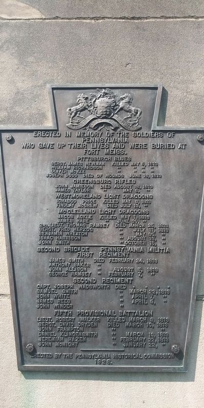 Pennsylvania Soldiers Monument. Click for full size. Pennsylvania Soldiers Monument image. Click for full size.