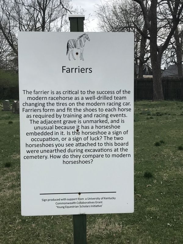 Farriers Marker. Click for full size. Farriers Marker image. Click for full size.