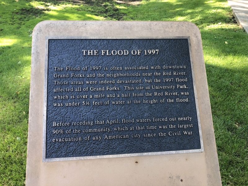 The Flood of 1997 Marker. Click for full size. The Flood of 1997 Marker image. Click for full size.