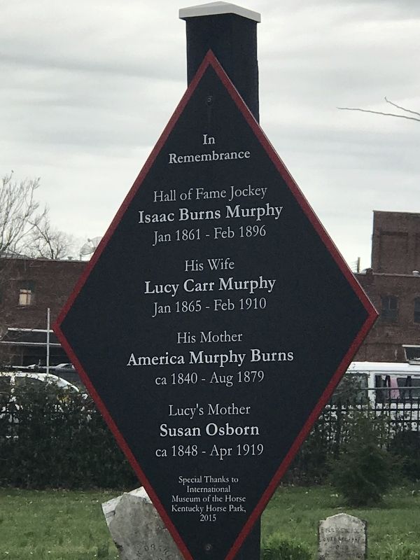 Isaac Burns Murphy Secondary Marker image. Click for full size.