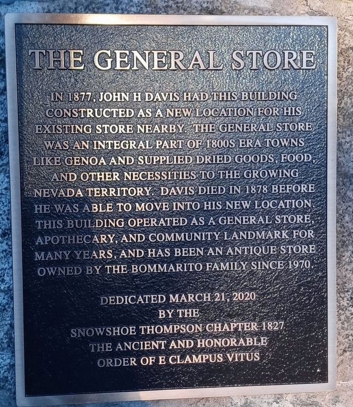 The General Store Marker image. Click for full size.