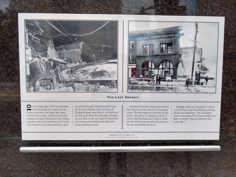 The Last Deposit Marker. Click for full size. The Last Deposit Marker image. Click for full size.