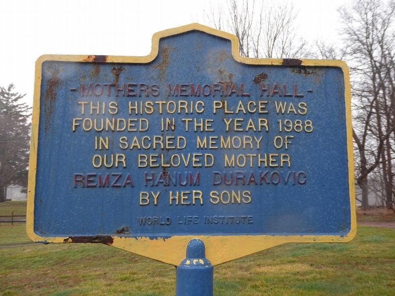 The marker in front of the church building image. Click for full size.