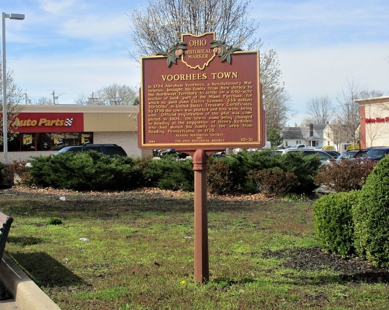 Voorhees Town Marker image. Click for full size.