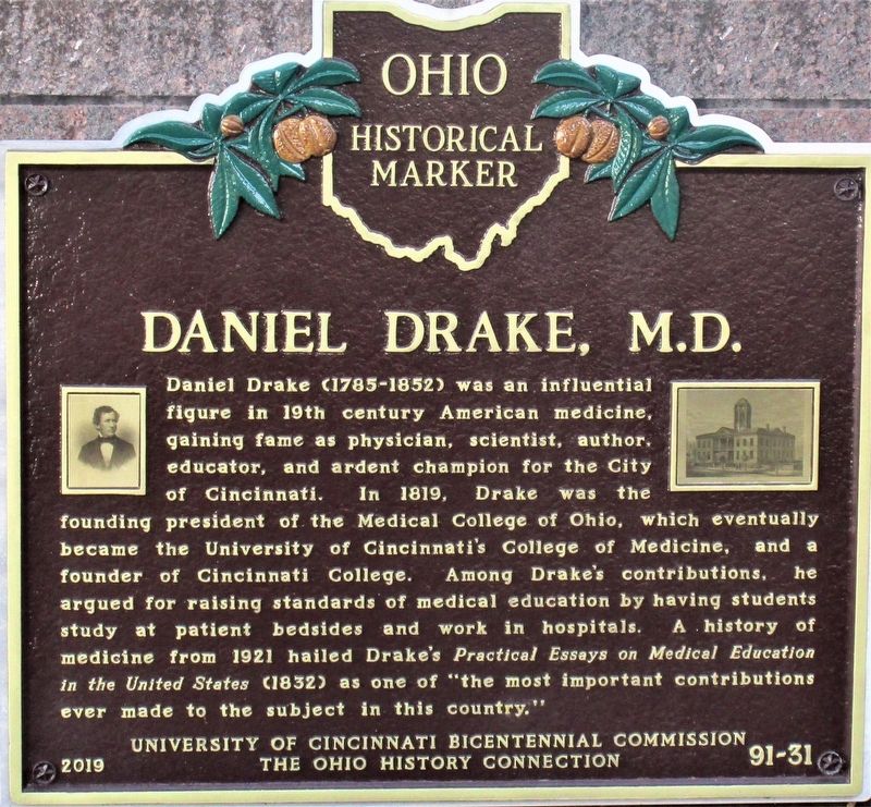 Daniel Drake, M.D Marker image. Click for full size.