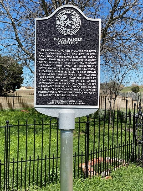 Boyce Family Cemetery Marker image. Click for full size.