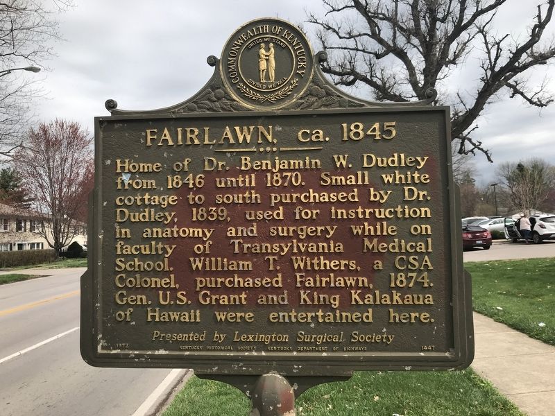 Fairlawn, ca. 1845 Marker image. Click for full size.