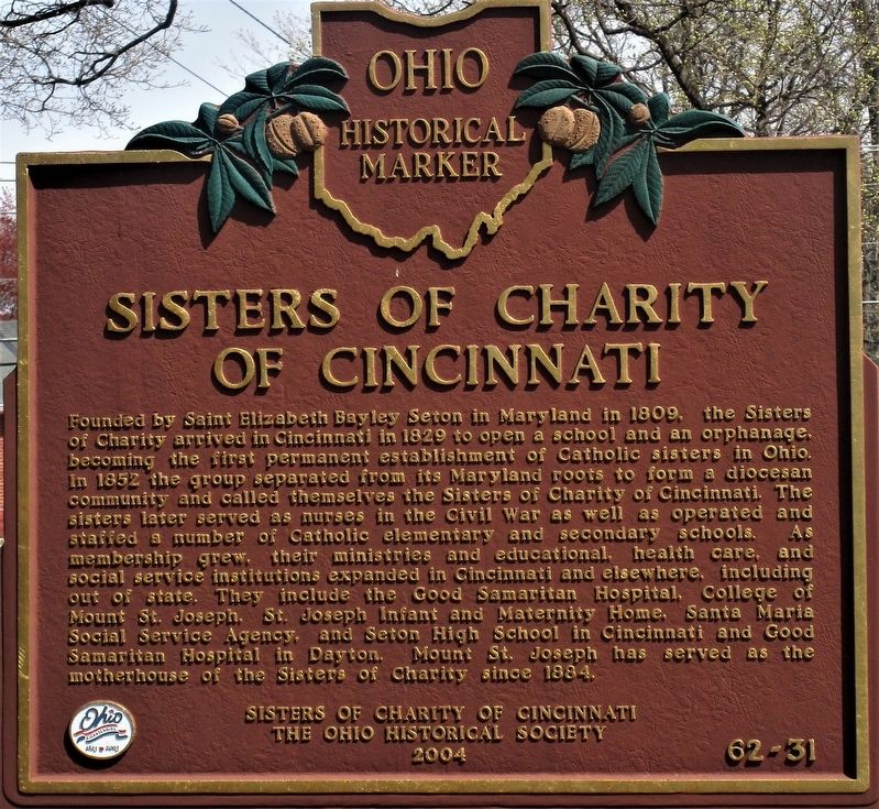 Sisters of Charity of Cincinnati Marker image. Click for full size.