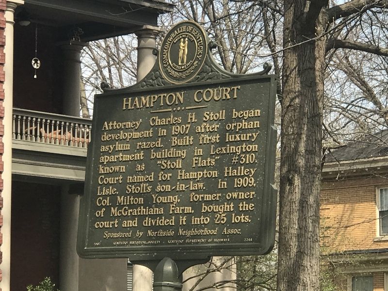 Hampton Court Marker (Side A) image. Click for full size.