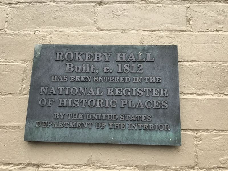 Rokeby Hall Marker. Click for full size. Rokeby Hall Marker image. Click for full size.