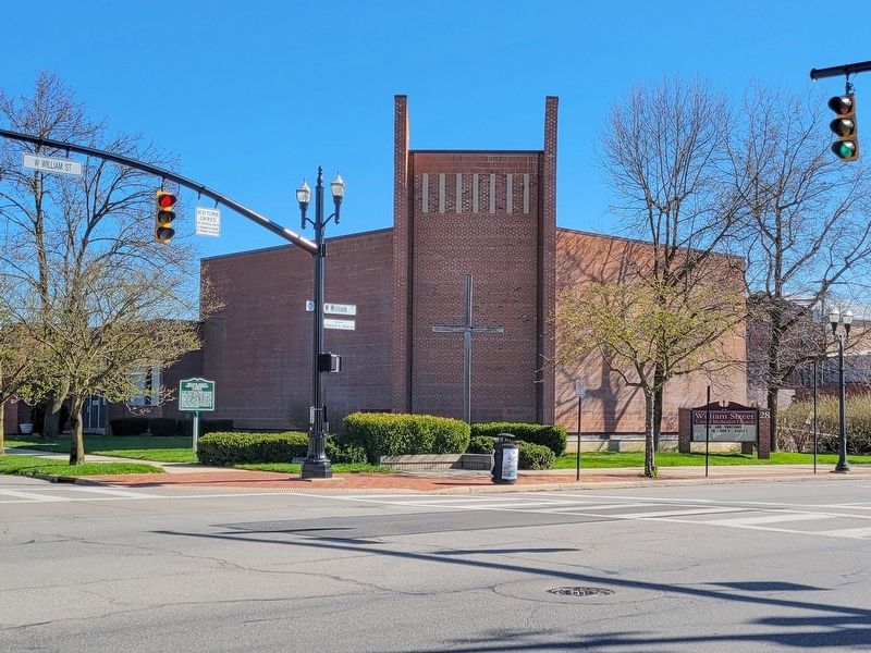 William Street United Methodist Church and Marker image. Click for full size.