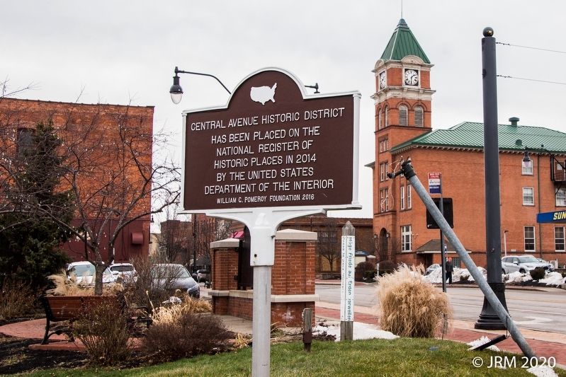 Central Avenue Historic District Marker. Click for full size. Central Avenue Historic District Marker image. Click for full size.