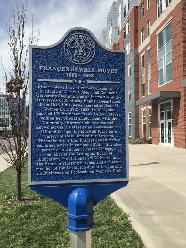 Frances Jewell McVey Marker image. Click for full size.