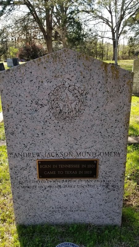 Andrew Jackson Montgomery Marker image. Click for full size.