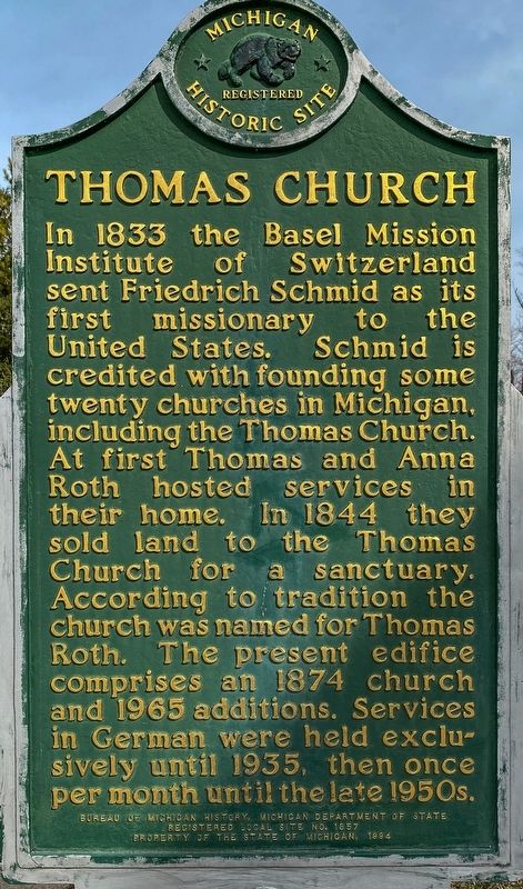 Thomas Church Marker image. Click for full size.