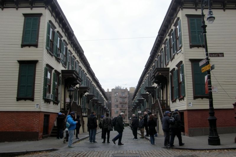 "the rows of wooden houses on Sylvan Terrace". Click for full size. "the rows of wooden houses on Sylvan Terrace" image. Click for full size.