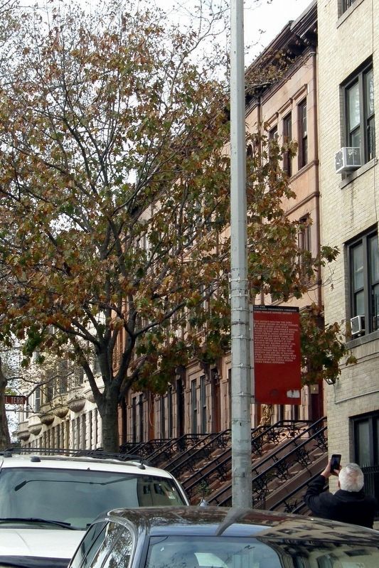 "the Romanesque Revival houses on West 162nd Street" image. Click for full size.