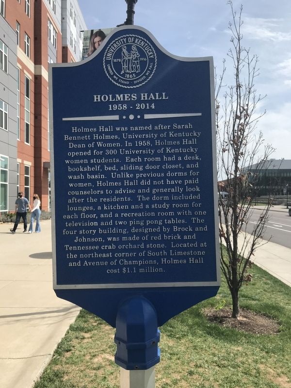 Holmes Hall Marker image. Click for full size.