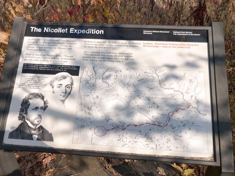 The Nicollet Expedition Marker image. Click for full size.