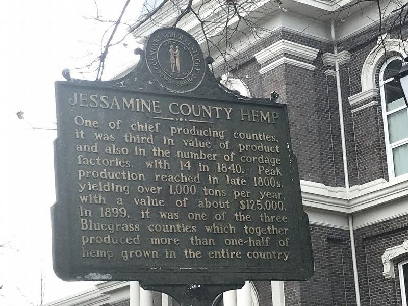 Jessamine County Hemp Marker image. Click for full size.