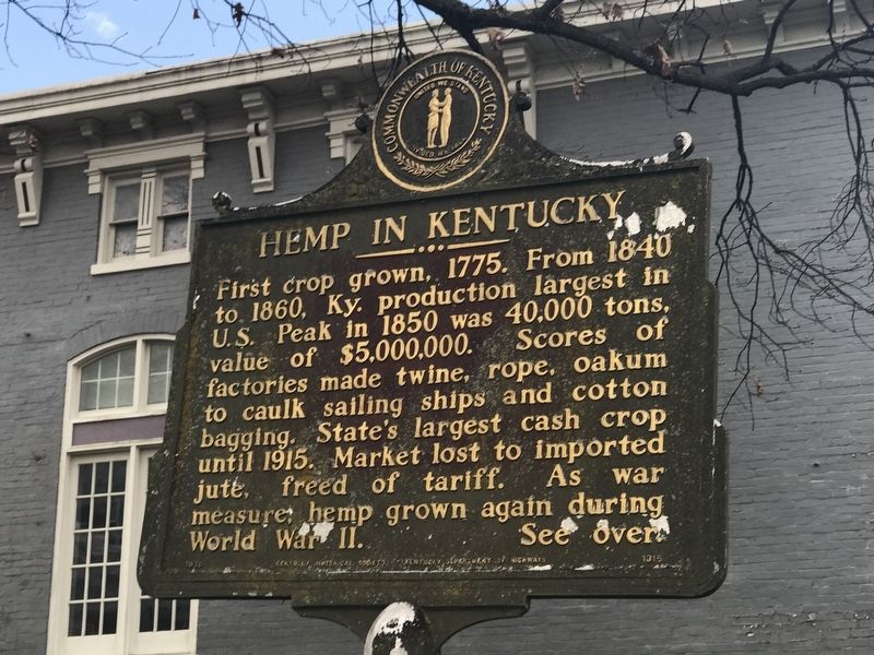 Hemp in Kentucky Marker image. Click for full size.